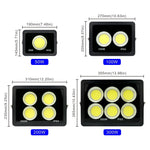 projecteur led cob ip65 moderne 220v 50w 100w 200w 300w noir clips câbles