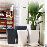 pots fleurs blancs modernes décoration intérieure plante artificielle minimaliste