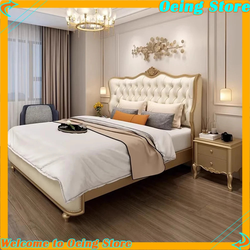 lit matelas double moderne bois beige motifs floraux single bed chambre coucher minimaliste