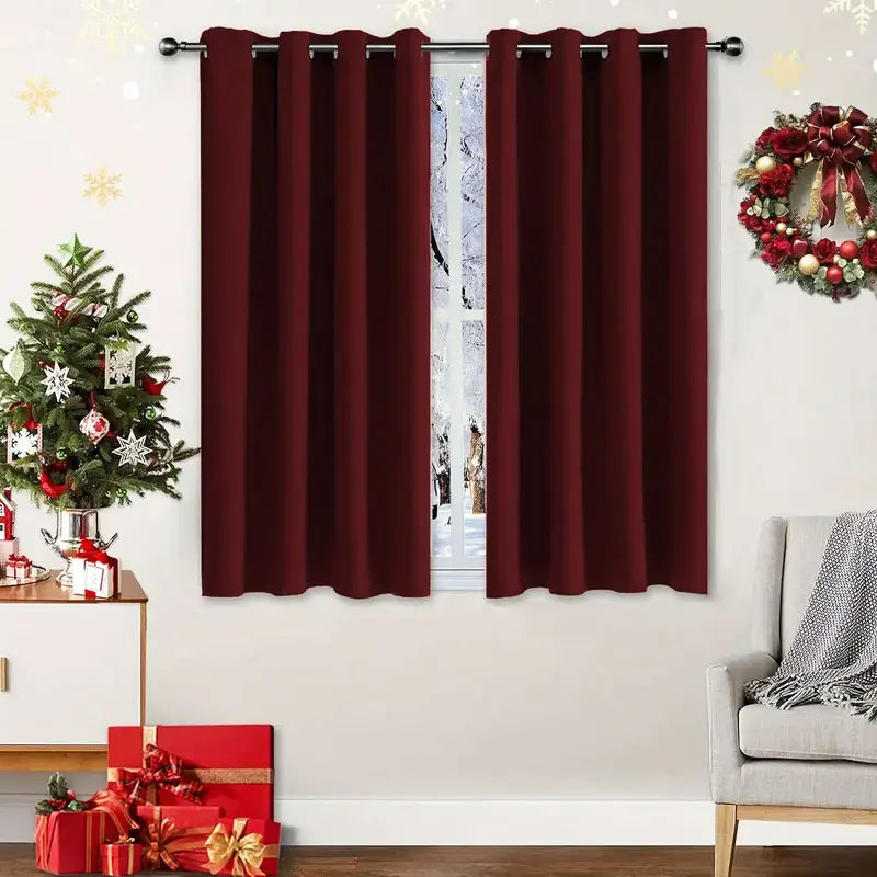 rideau moderne opacité uni rouge bordeaux 100x130cm 100x200cm 140x260cm chambre salon