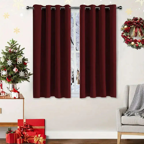 rideau moderne opacité uni rouge bordeaux 100x130cm 100x200cm 140x260cm chambre salon