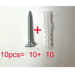 accessoires rail rideau poulies vis métalliques supports montage blanc anneaux bouclesétalement