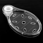 support douche transparent moderne porte savon clips respectueux environnement