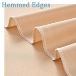 rideau polyester uni beige vert blanc moderne poignées extérieure opaque 5x8FT