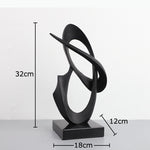 sculpture moderne grenade racine ginseng abstraite cercle noir doré livres décoration