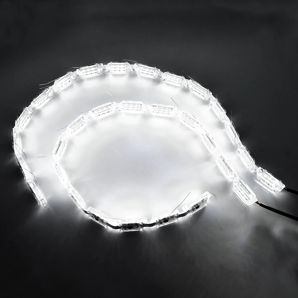 ruban led blanc jaune adhésif moderne 16 leds 50cm