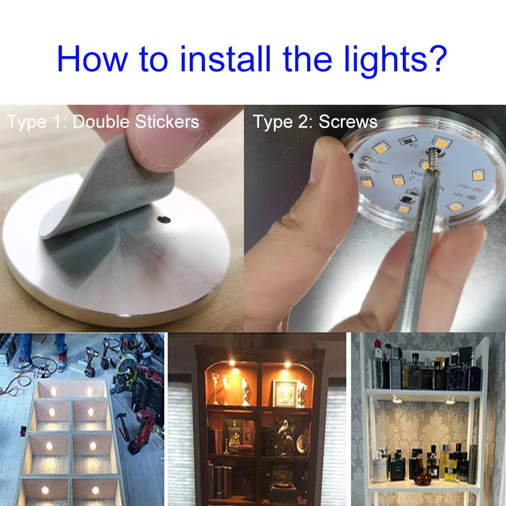 lampe led blanc moderne adhésive 60mm câble 1500mm interrupteur 5v led autoinstaller