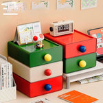 boîtes rangement tiroirs grandes capacités vert blanc rouge modernes minimalistes