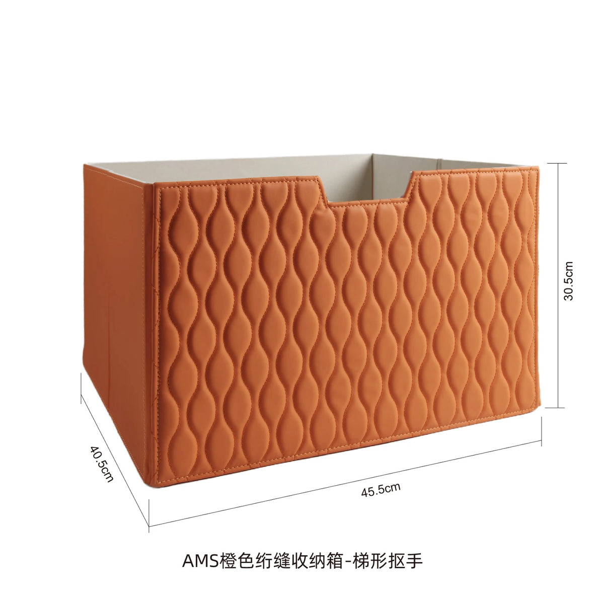 boîte rangement cuir matelassé poignées métalliques chambre moderne