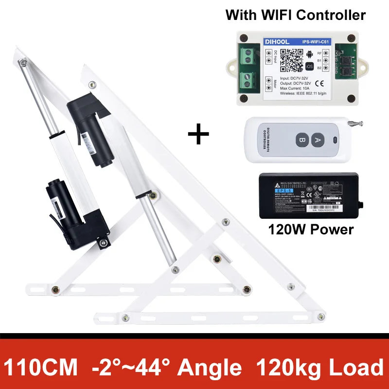 support charge électrique pliable blanc moderne moteur électrique lisses opaques lit