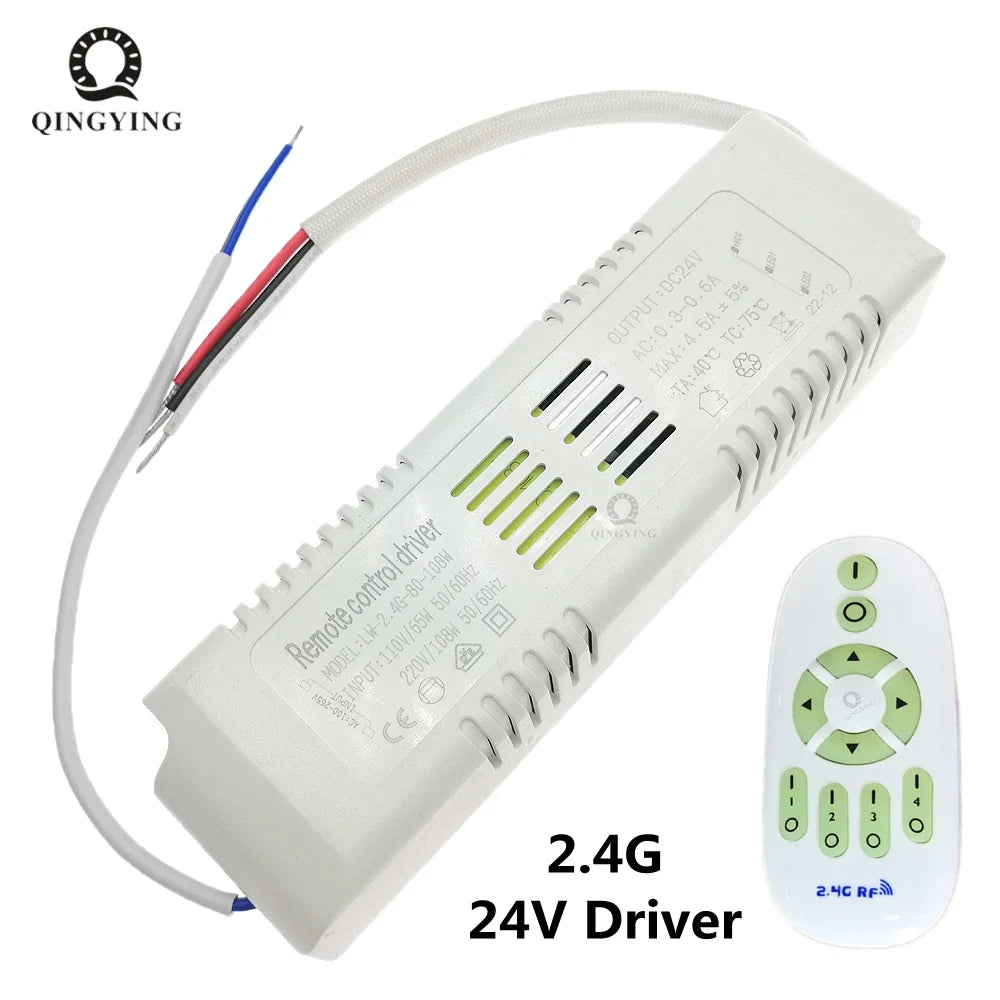 contrôleur led 24v 2.4g remote 110v 220v transformateur éclairage moderne 150w 2ans garantie