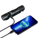 lampe frontale rechargeable led 2000 lumens 16w aluminium puissance réglable chargeur
