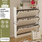 armoire chaussures moderne beige clair tiroirs rangement chaussures objets multifonction bois MDF