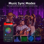 rideau lumineux led multicolore pixel art noel synchronisation musicale diy moderne