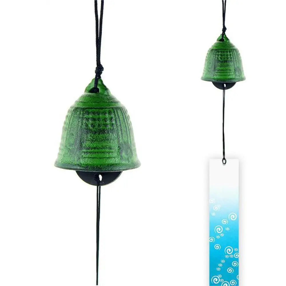 cloches vent moderne motif abstrait poissons vagues océan bleu vert noir jaune