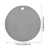 tapis table silicone gris rose bleu moderne réseau hexagonal cuisine protection comptoir 17.5cm