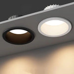 spots led blanc noir mat modernes 7w 10w 70 80mm 50mm hauteur