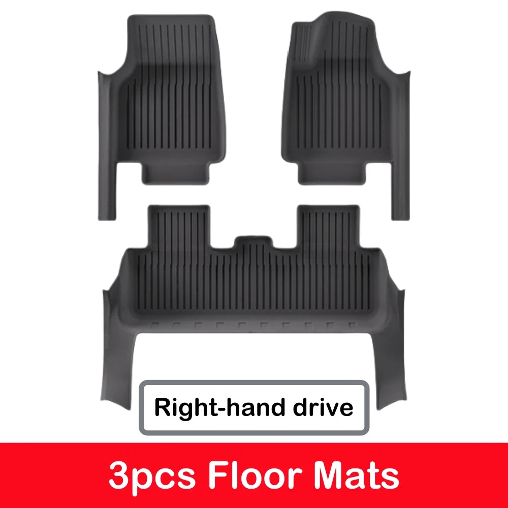 tapis sol voiture noir rayures horizontales modernes avant arrière coffre dossier