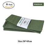 serviettes table tissu rouge vert noir 30x45cm uni réutilisable fêtes mariage opaques classiques pièces