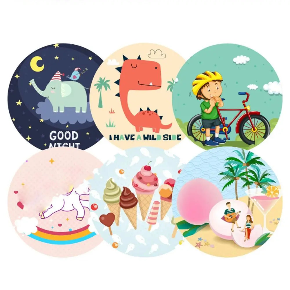 panier vélo enfant cartoon stickers motifs animaux bleu clair orange noir rose clips