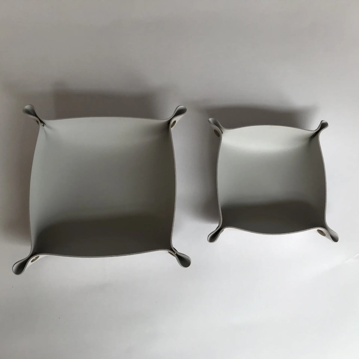 plateau rangement pliable simili cuir clés bijoux accessoires moderne