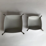 plateau rangement pliable simili cuir clés bijoux accessoires moderne