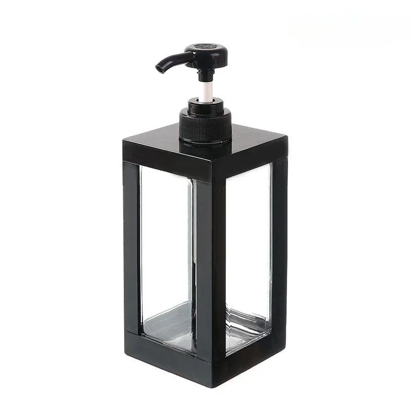 distributeur savon liquide orange blanc noir transparent moderne minimaliste 750ml 1000ml 500ml Pompe conteneur