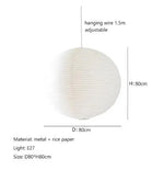 suspension lumineuse moderne blanc rayures horizontales opacité câble suspendu salon chambre principal