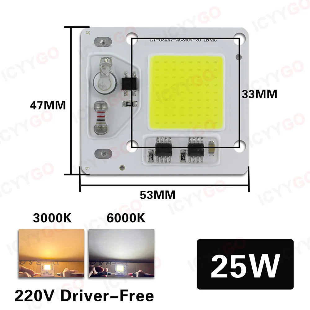 ampoule led 25w 35w 50w 220v blanc mat moderne driver free 3000k 6000k