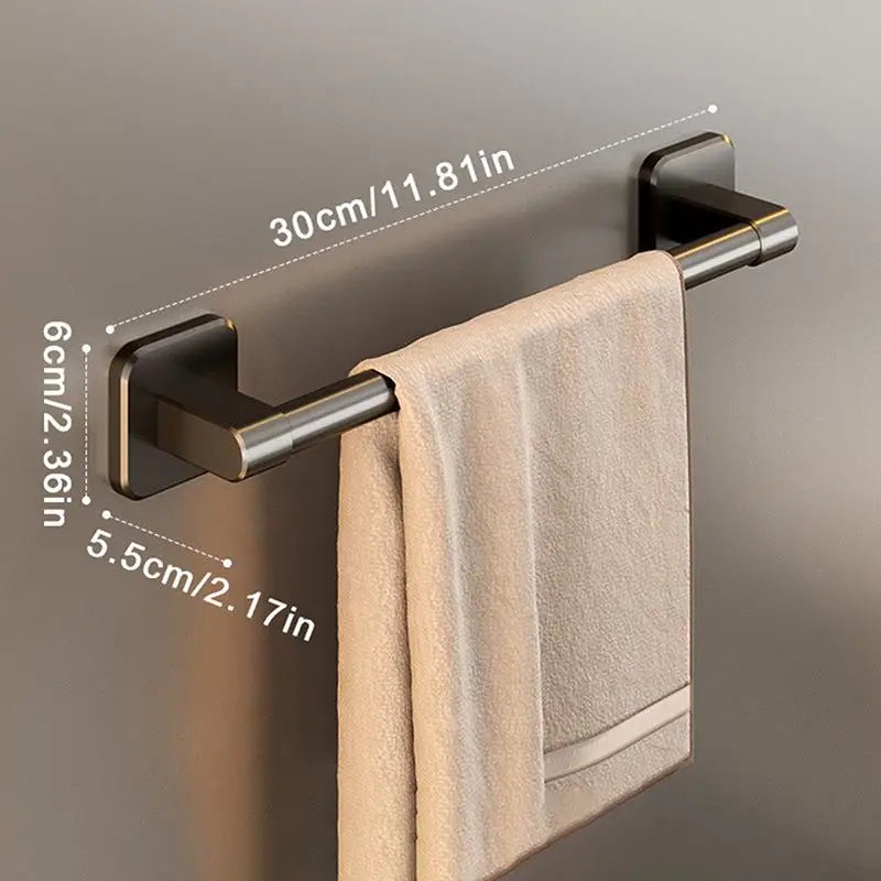porte serviettes pliable moderne noir mat salle bain cuisine serviettes blanches grises brosse bain