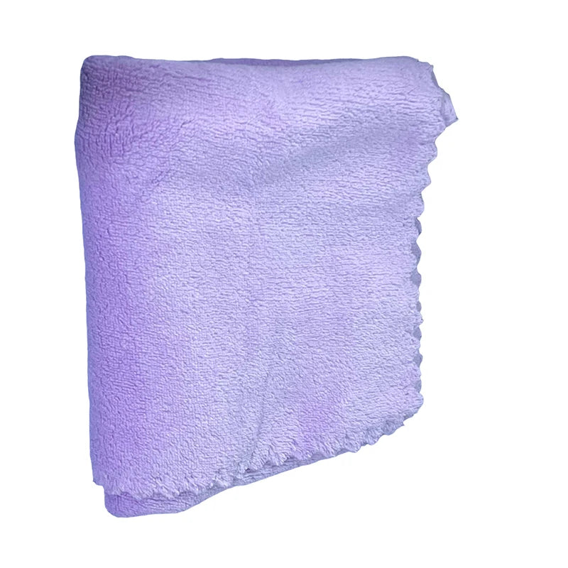 serviette face velours doux absorption rapide polyester coton moderne rose beige vert bleu violet