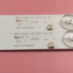 bande led éclairage tv blanc moderne connecteurs 59cm 7lames 3v