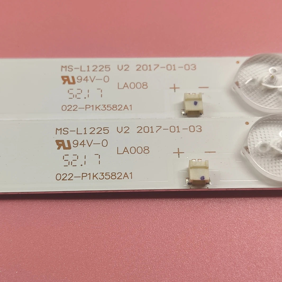 bande led éclairage tv blanc moderne connecteurs 59cm 7lames 3v