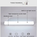 lampe salle bains moderne blanc fixée mur flux lumineux 60 249 led 90 260v