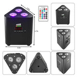projecteur led noir moderne 12w 4400mahr dmx512 auto son control distant