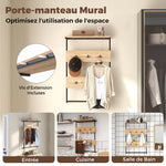 Installation facile de la patère murale Ombre Interieur