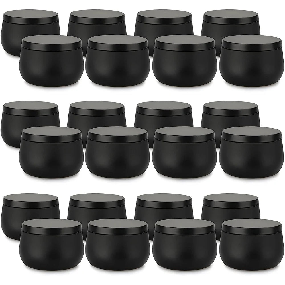 pots bougies moderne noir bleu rouge doré 4oz 8oz mariage fournitures festives cire sucre