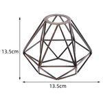 cage bougie moderne abat jour fer fini rustique noir blanc or rose e27 vintage