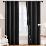rideaux modernes uni polyester opaques gris noir beige anneaux métalliques chambre hospitalière