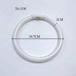 tube lumière circulaire blanc moderne 22w t5 18.2cm efficace eye caring