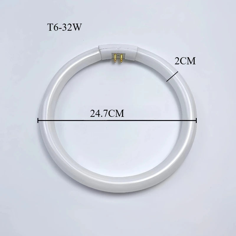 tube lumière circulaire blanc moderne 22w t5 18.2cm efficace eye caring