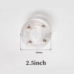 support pot transparent rotatif base ronde lazy susan plastique acrylique moderne fixations bijoux décoration