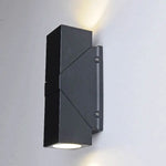 projecteurs led doubles têtes muriers étanches contemporains noirs mat ip65 hydrofuge