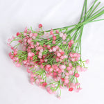 bouquet artificiel fleurs soie couleur bleu blanc rose jaune rouge violet