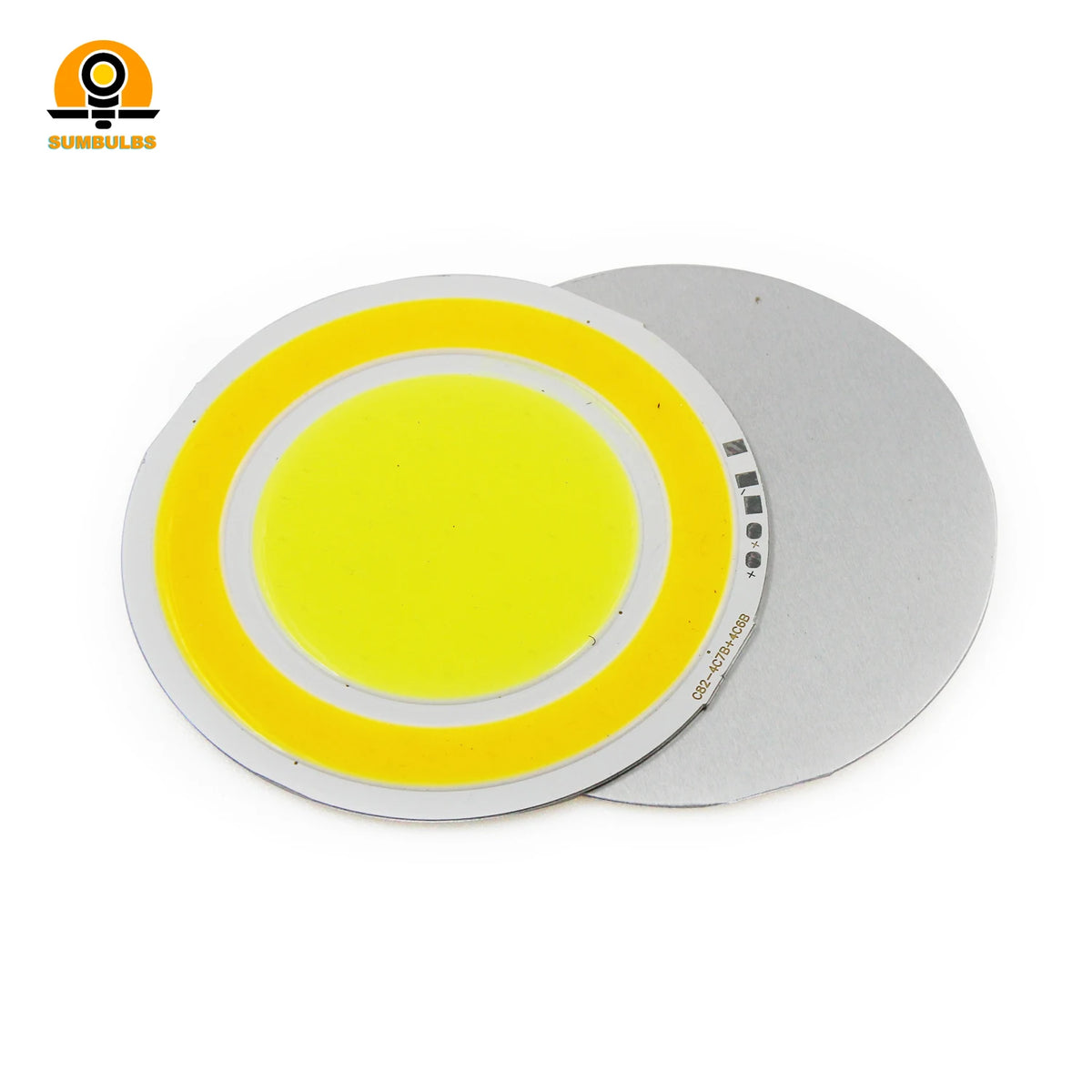 lampe led double couleur blanc jaune moderne 82mm rond 12v 4w certifiée