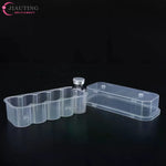 boîtes rangement transparentes modernes tubes flacons réfrigérateur pratique 3ml compartiments organizer.storage invisible
