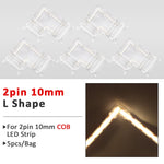 connecteurs ruban led cob smd transparent modernes adhésifs 5mm 8mm 10mm(rgb cct)
