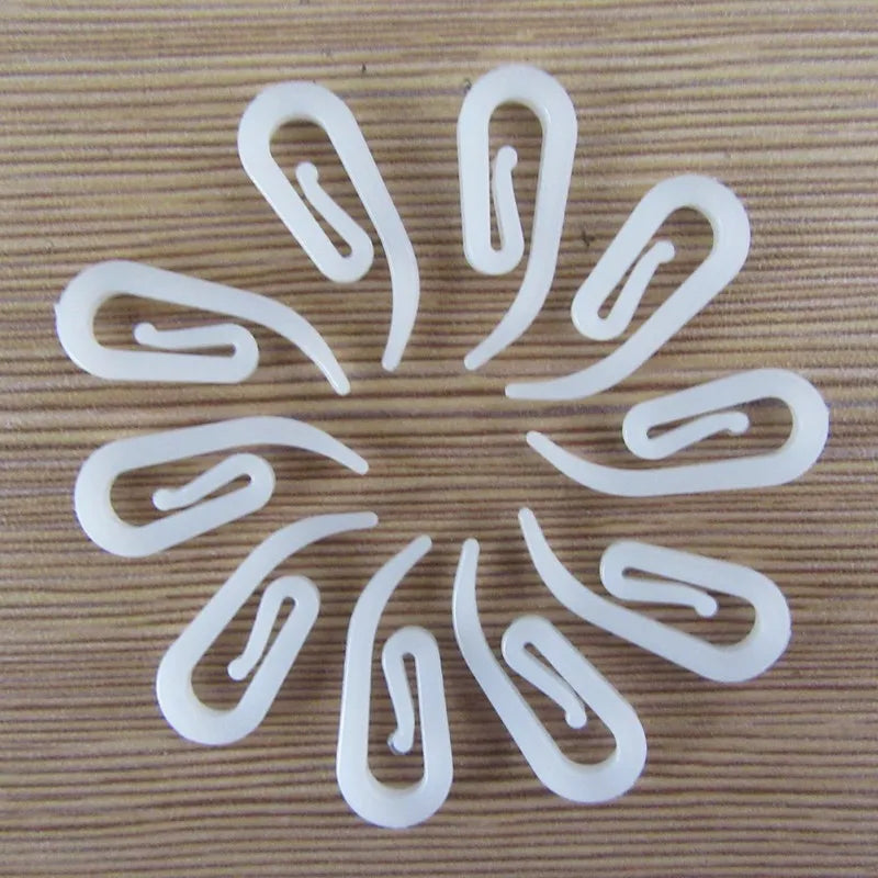 clips papier blancs simples opaques accessoire organisation stockage matériaux plastique pp
