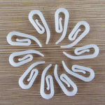 clips papier blancs simples opaques accessoire organisation stockage matériaux plastique pp