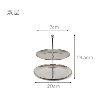 support bijoux moderne argenté plateaux lisses rangement minimaliste lunettes boucles anneaux clés